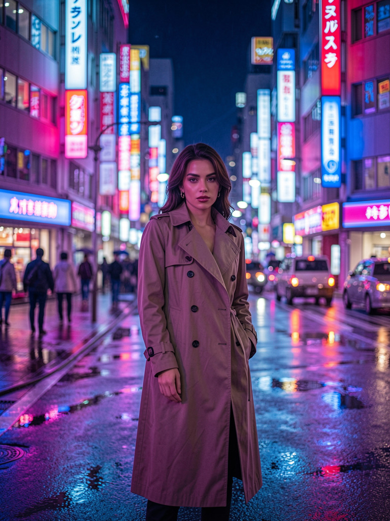 Ginza Neon Rain Editorial — Preview
